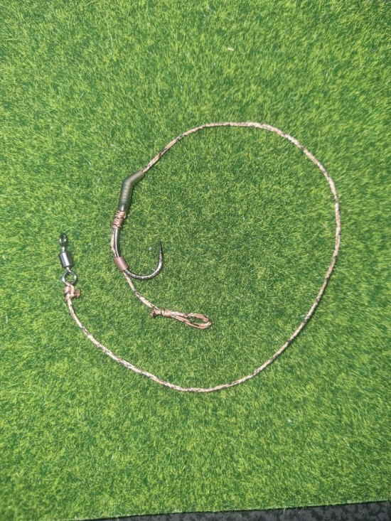 Hair rig - camouflage  bruin