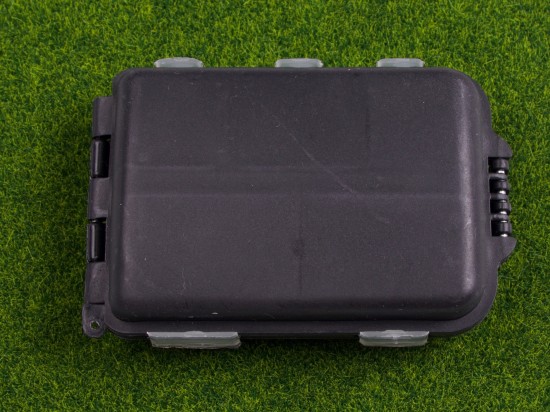 Mini visgerei doosje - zwart