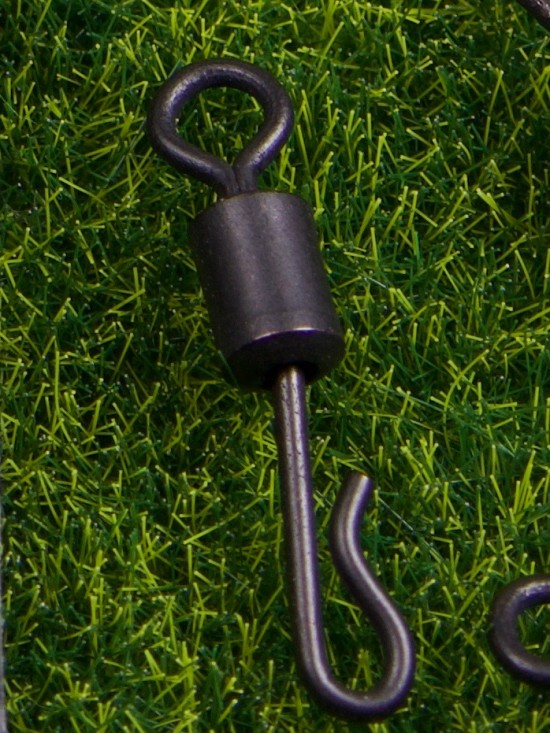 Onderlijnen met QC swivel - 18 cm; 6 st