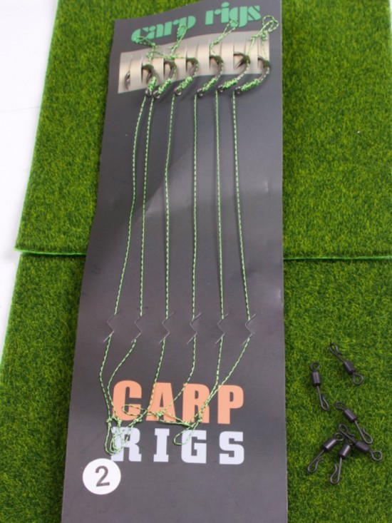 Onderlijnen met QC swivel - 18 cml 6 st