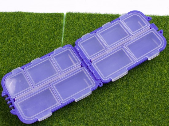 Mini visgerei doosje  blauw