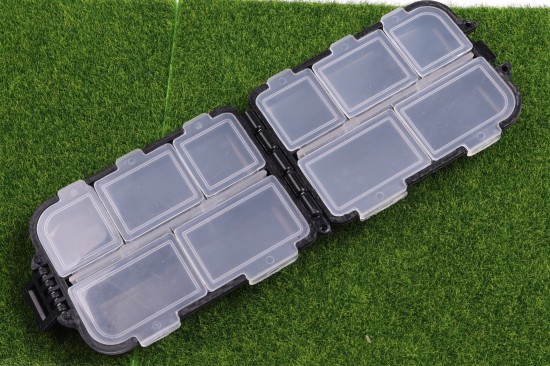 Mini visgerei doosje - zwart