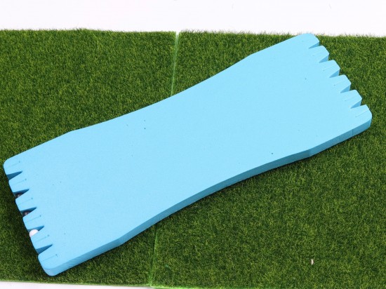 Oprol bord voor 10 vislijnen - blauw