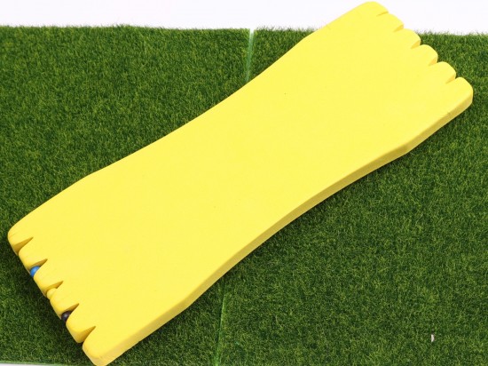 Op rolbord voor 10 vislijnen - geel