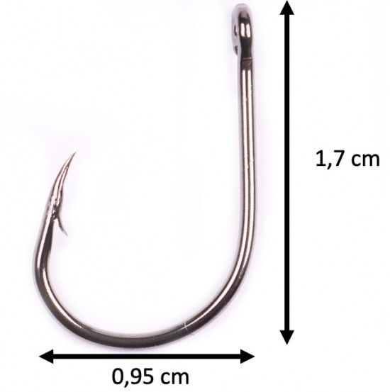 Vishaakjes met weerhaak en oogje
