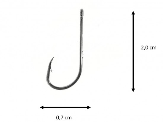 Vishaakjes lange schacht - #9; 10 st